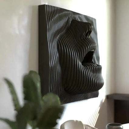 3D Face Waves Wall Art-MinimalisticDecor.com