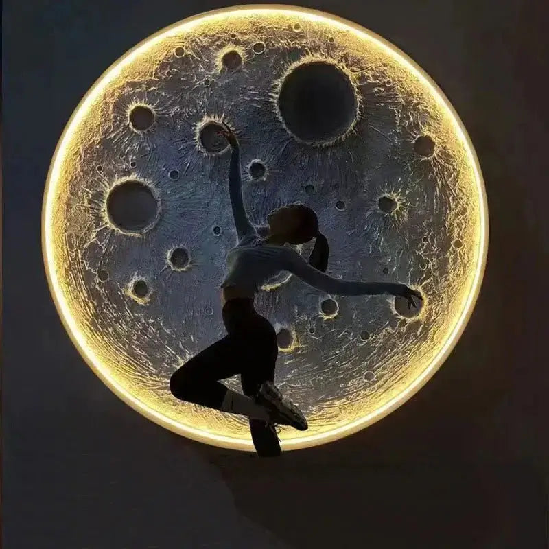 3D Moon LED Wall Lamp - Wall Decor-MinimalisticDecor.com