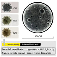 3D Moon LED Wall Lamp - Wall Decor-MinimalisticDecor.com