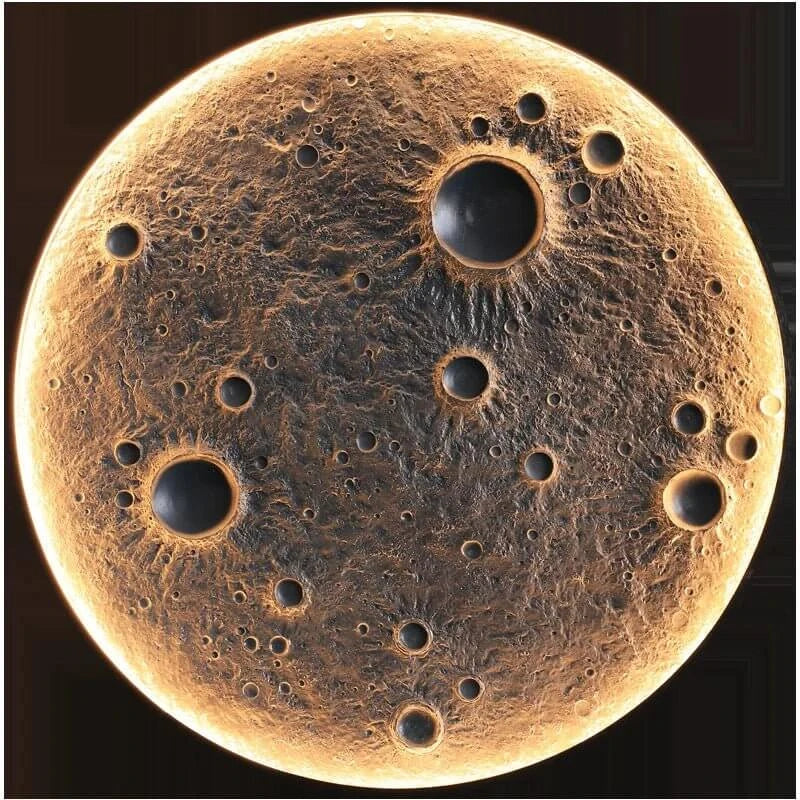 3D Moon LED Wall Lamp - Wall Decor-MinimalisticDecor.com