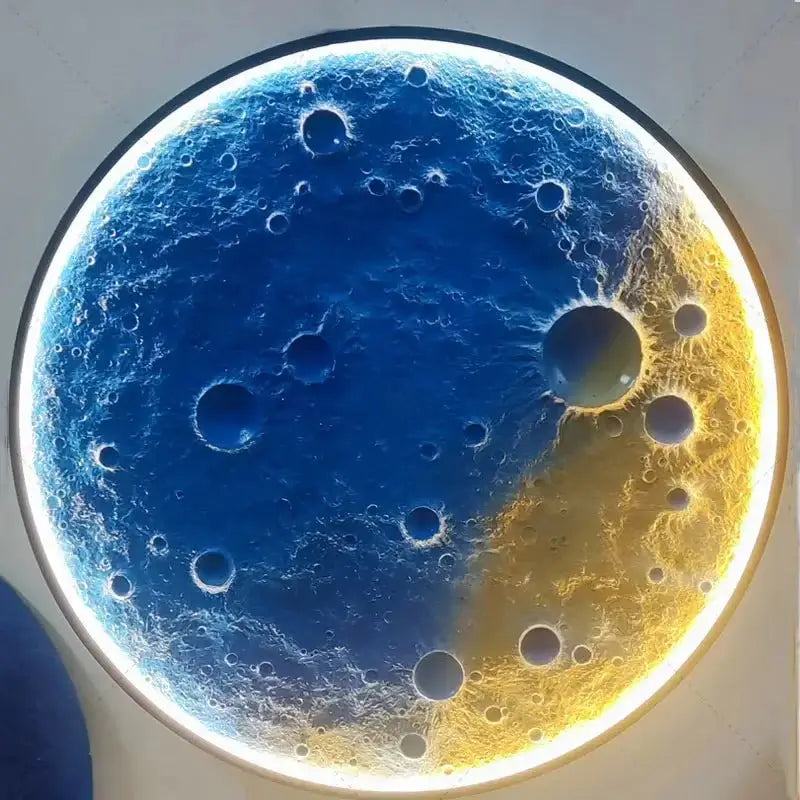 3D Moon LED Wall Lamp - Wall Decor-MinimalisticDecor.com