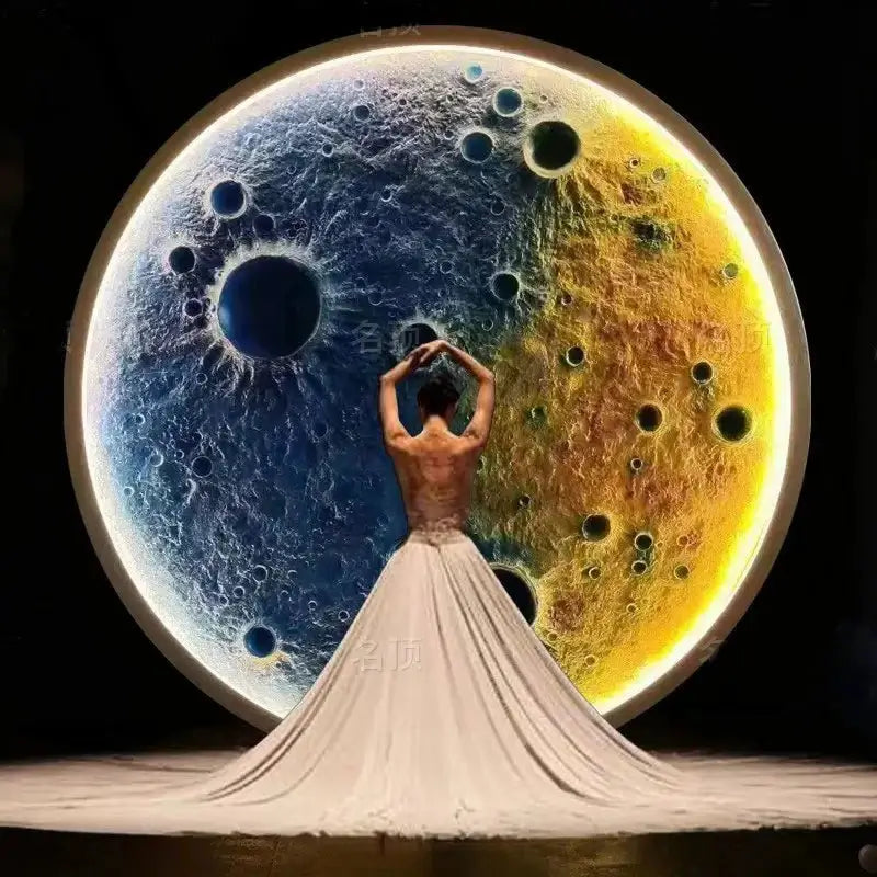 3D Moon LED Wall Lamp - Wall Decor-MinimalisticDecor.com