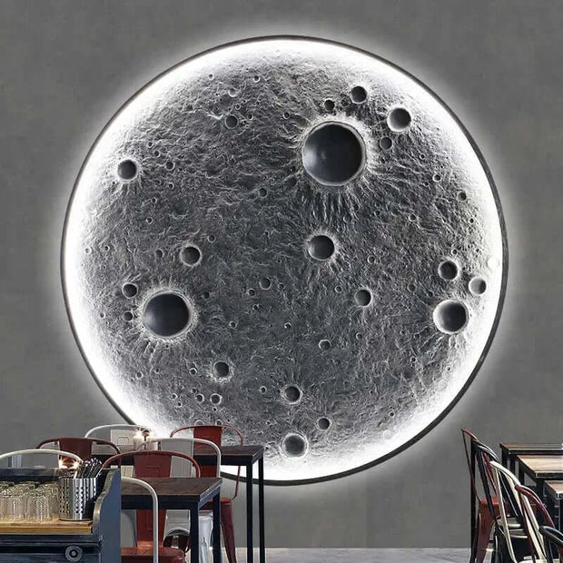 3D Moon LED Wall Lamp - Wall Decor-MinimalisticDecor.com