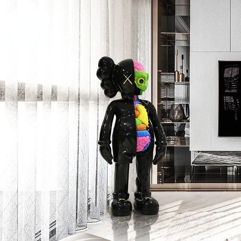 4 Foot Dissected: KAWS Statue Big Online - Limited Stock-MinimalisticDecor.com