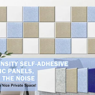 Felt Acoustic Wall Panels – Soundproof Noise Reduction Tiles