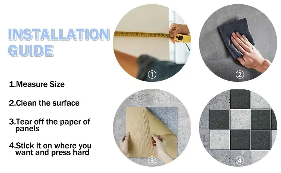 Felt Acoustic Wall Panels – Soundproof Noise Reduction Tiles