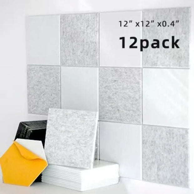 Felt Acoustic Wall Panels – Soundproof Noise Reduction Tiles