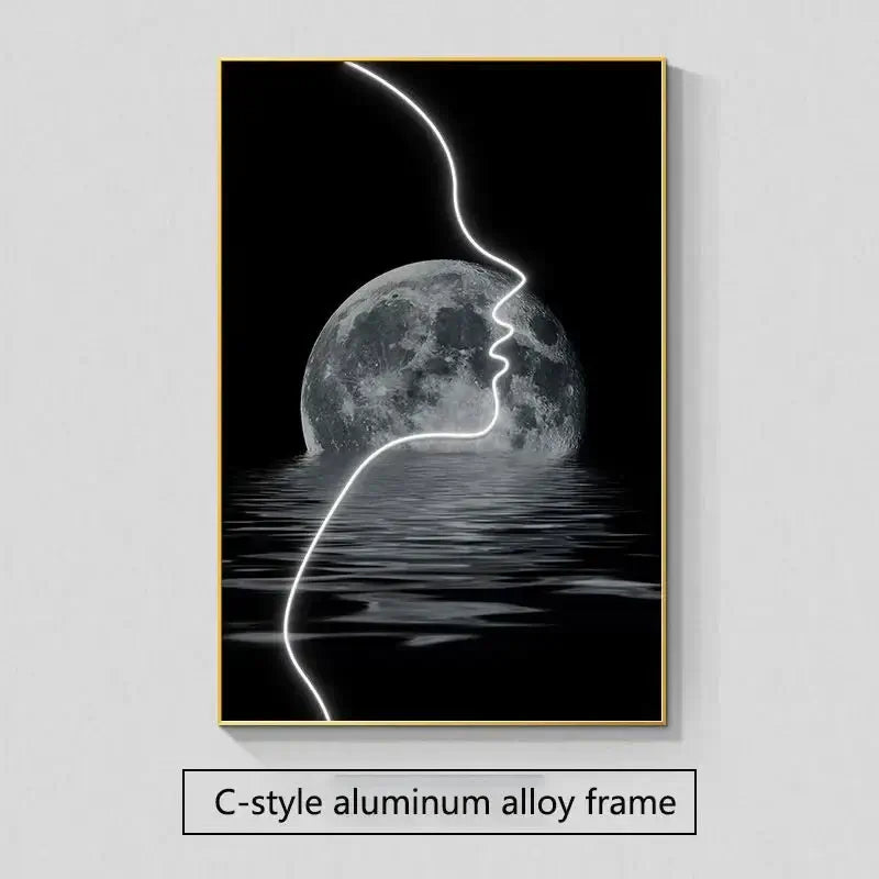 Abstract Figure LED Porch Wall Art-MinimalisticDecor.com