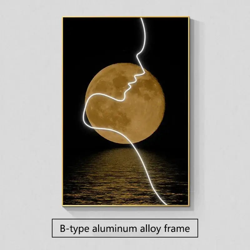 Abstract Figure LED Porch Wall Art-MinimalisticDecor.com