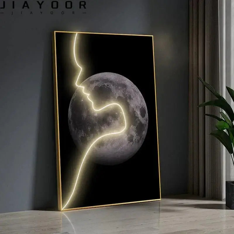 Abstract Figure LED Porch Wall Art-MinimalisticDecor.com