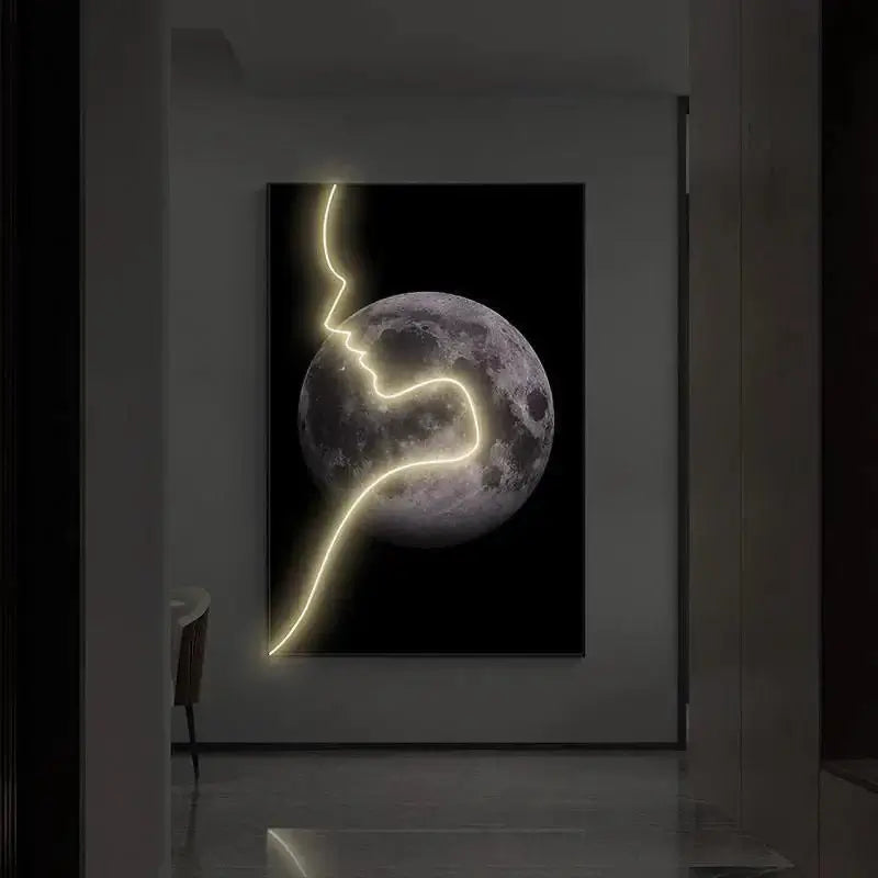 Abstract Figure LED Porch Wall Art-MinimalisticDecor.com