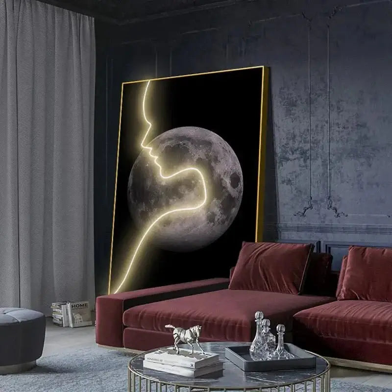 Abstract Figure LED Porch Wall Art-MinimalisticDecor.com