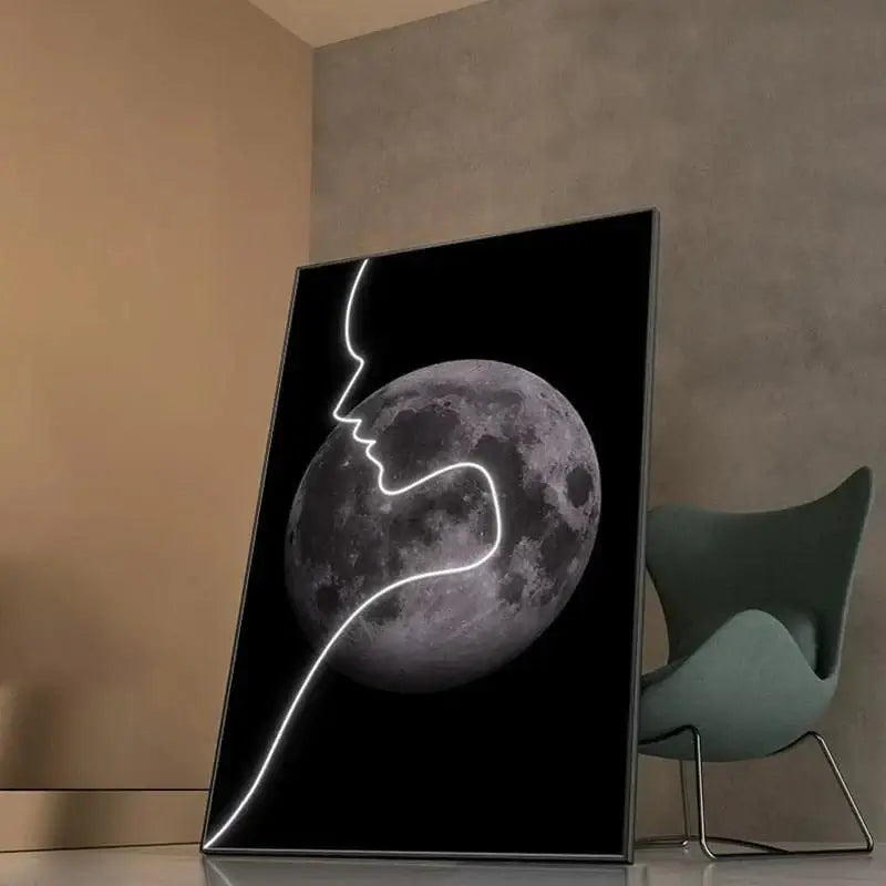 Abstract Figure LED Porch Wall Art-MinimalisticDecor.com