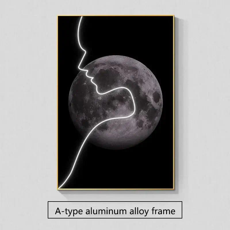 Abstract Figure LED Porch Wall Art-MinimalisticDecor.com
