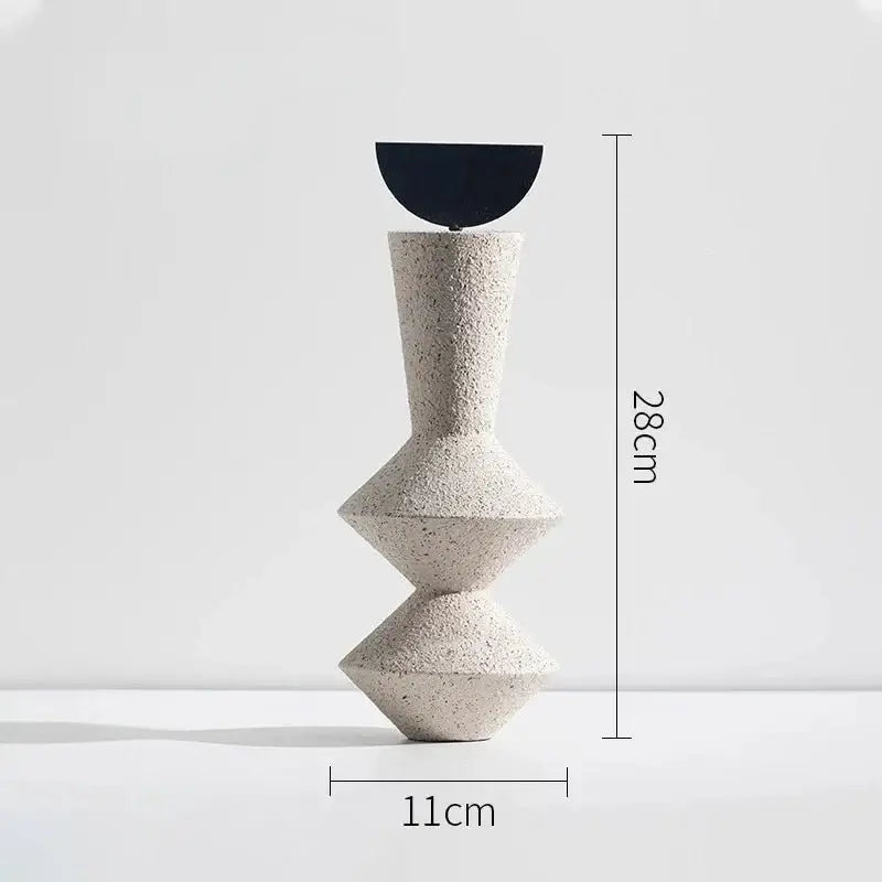 Abstract Geometric Sandstone Statue Art-MinimalisticDecor.com