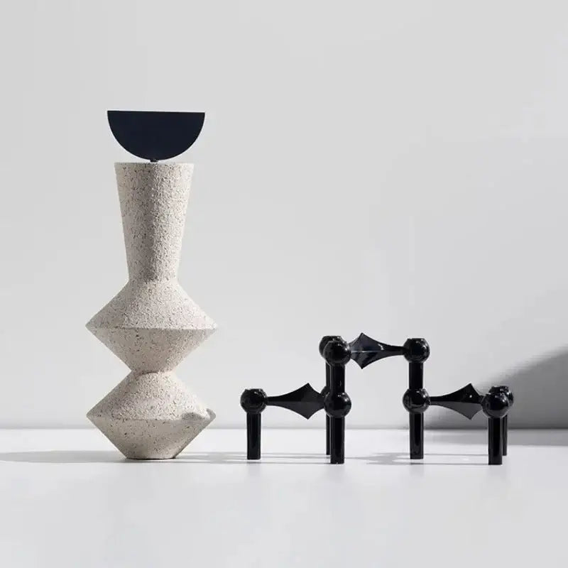 Abstract Geometric Sandstone Statue Art-MinimalisticDecor.com