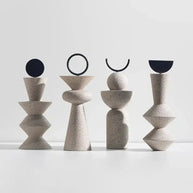Abstract Geometric Sandstone Statue Art-MinimalisticDecor.com