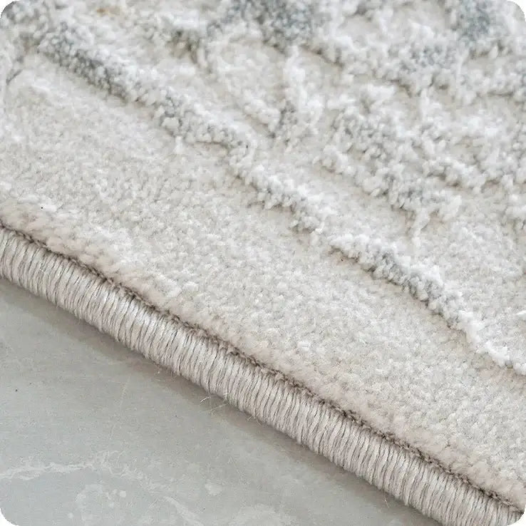 Abstract Gray High Pile Tufted Rug-MinimalisticDecor.com