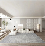 Abstract Gray High Pile Tufted Rug-MinimalisticDecor.com