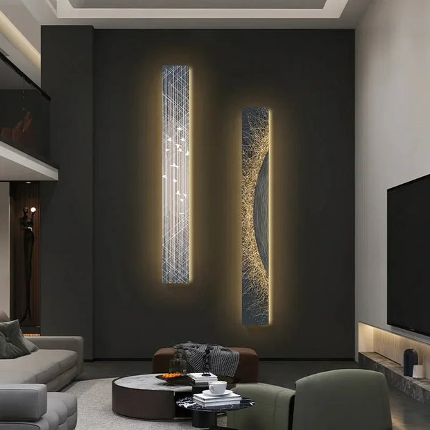 Abstract LED Indoor Panel Wall Lamp-MinimalisticDecor.com