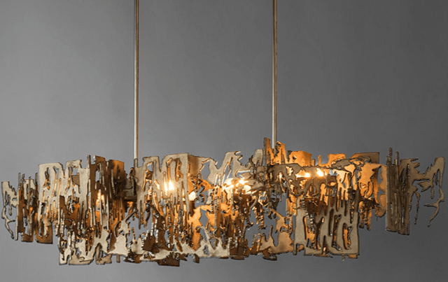 Abstract Metal Chandelier: Lighting Fixture-MinimalisticDecor.com