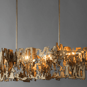 Abstract Metal Chandelier: Lighting Fixture-MinimalisticDecor.com