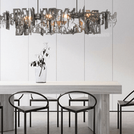 Abstract Metal Chandelier: Lighting Fixture-MinimalisticDecor.com