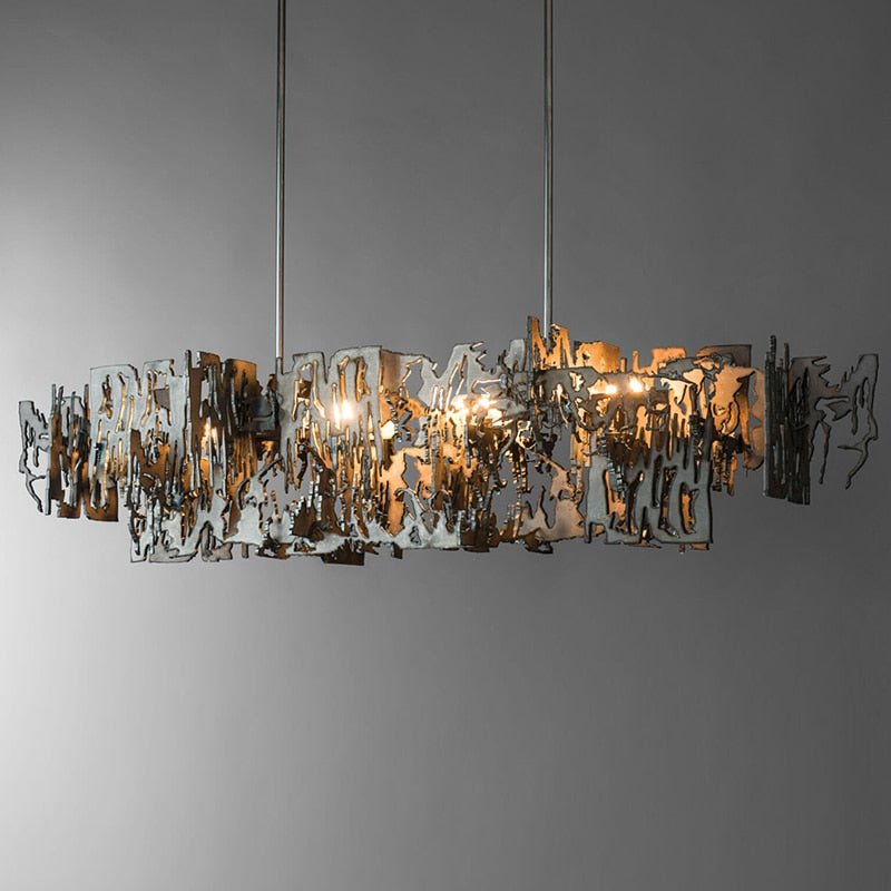 Abstract Metal Chandelier: Lighting Fixture-MinimalisticDecor.com