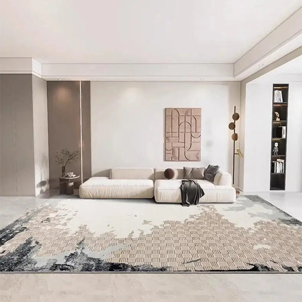 Abstract Textures High Pile Tufted Rugs for Living Room-MinimalisticDecor.com