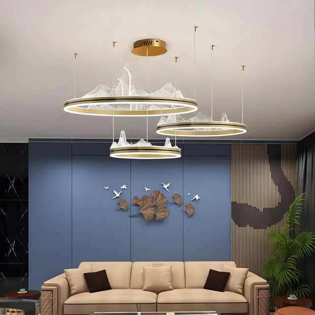 Acrylic Flower Chandelier - Find the Perfect Lighting-MinimalisticDecor.com