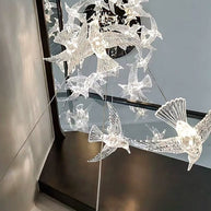 Acrylic Glass humming Birds Chandelier-MinimalisticDecor.com