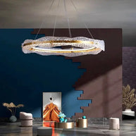 Acrylic Glass Rings Bezel Chandelier Lighting-MinimalisticDecor.com