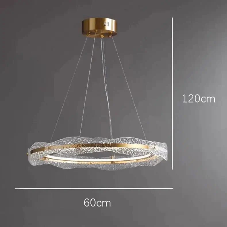Acrylic Glass Rings Bezel Chandelier Lighting-MinimalisticDecor.com