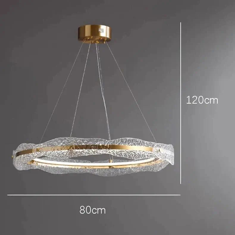 Acrylic Glass Rings Bezel Chandelier Lighting-MinimalisticDecor.com