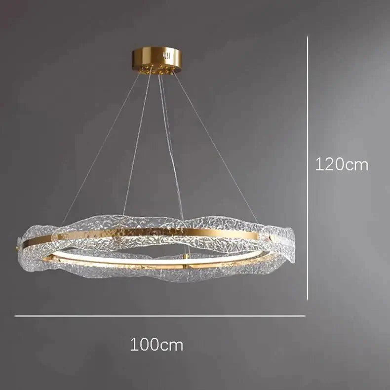 Acrylic Glass Rings Bezel Chandelier Lighting-MinimalisticDecor.com