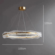 Acrylic Glass Rings Bezel Chandelier Lighting-MinimalisticDecor.com