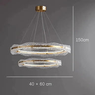 Acrylic Glass Rings Bezel Chandelier Lighting-MinimalisticDecor.com