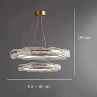 Acrylic Glass Rings Bezel Chandelier Lighting-MinimalisticDecor.com
