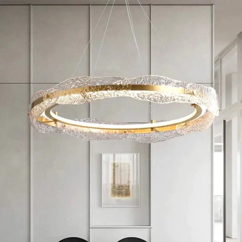 Acrylic Glass Rings Bezel Chandelier Lighting-MinimalisticDecor.com