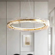 Acrylic Glass Rings Bezel Chandelier Lighting-MinimalisticDecor.com