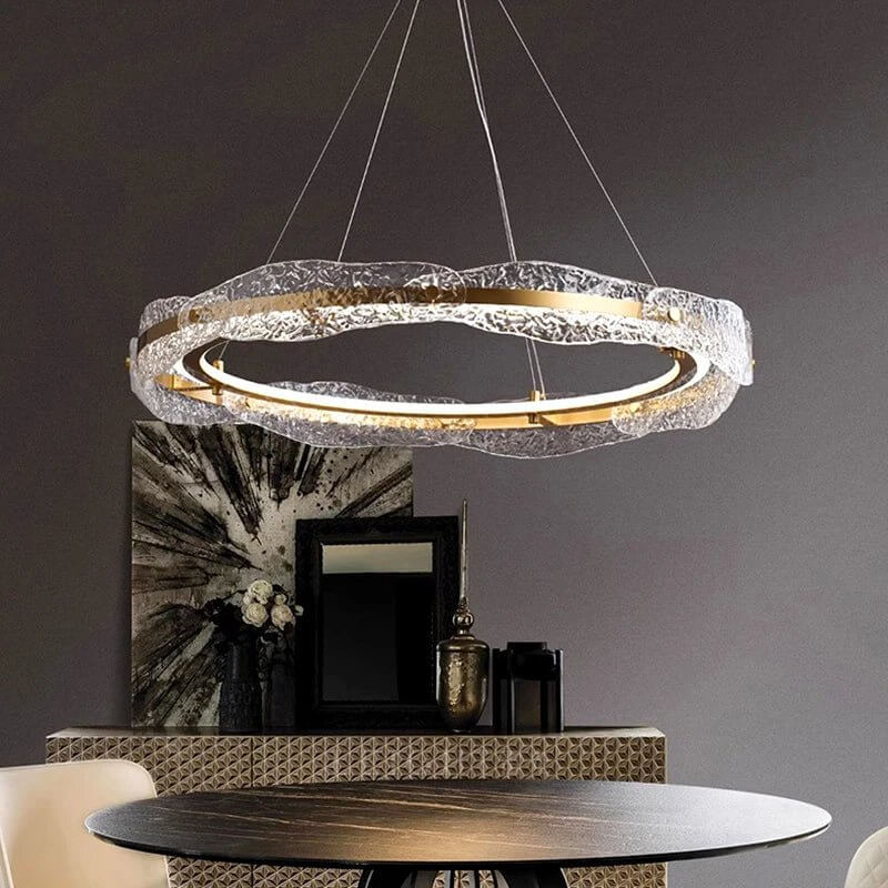 Acrylic Glass Rings Bezel Chandelier Lighting-MinimalisticDecor.com