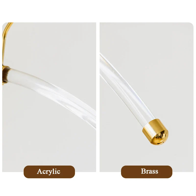 Acrylic Hanger with Brass Hook – Retro Style-MinimalisticDecor.com
