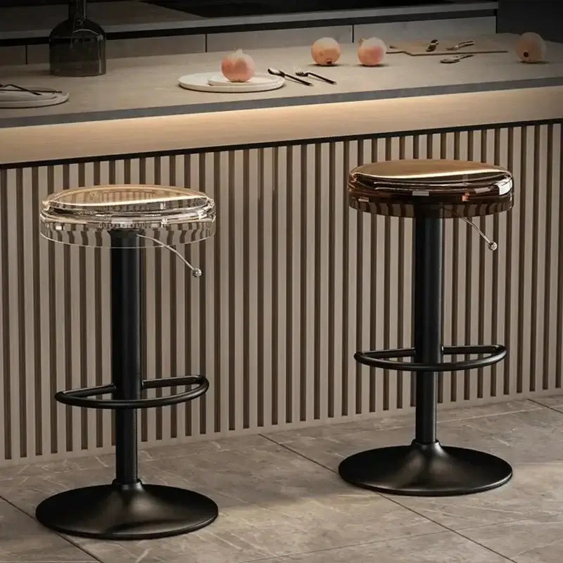 Acrylic High-End Kitchen Island Counter bar Stool-MinimalisticDecor.com