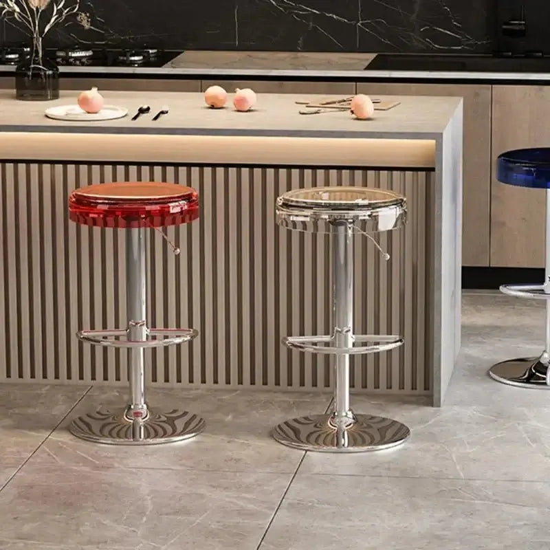 Acrylic High-End Kitchen Island Counter bar Stool-MinimalisticDecor.com