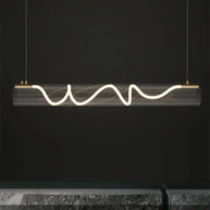 Acrylic Long Tube LED Pendant Island Light-MinimalisticDecor.com