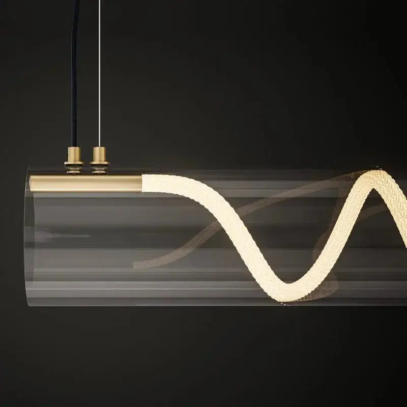 Acrylic Long Tube LED Pendant Island Light-MinimalisticDecor.com