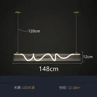 Acrylic Long Tube LED Pendant Island Light-MinimalisticDecor.com