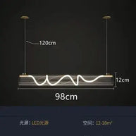 Acrylic Long Tube LED Pendant Island Light-MinimalisticDecor.com