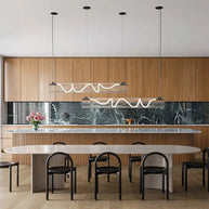 Acrylic Long Tube LED Pendant Island Light-MinimalisticDecor.com