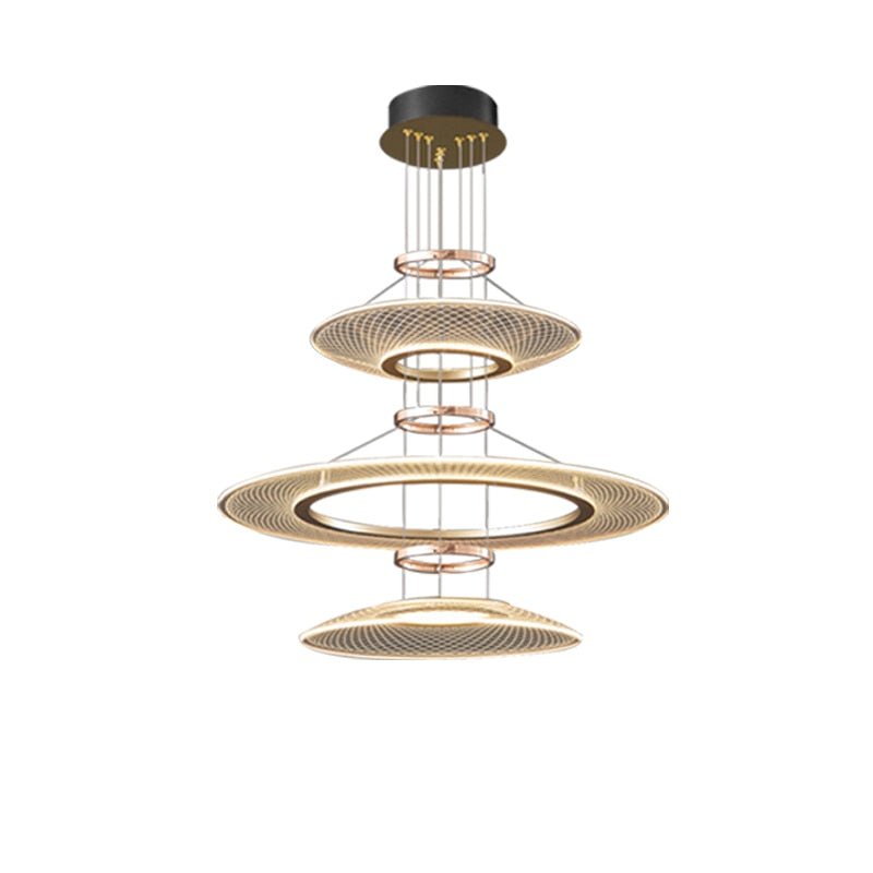 Acrylic Rings Creative Chandelier-MinimalisticDecor.com